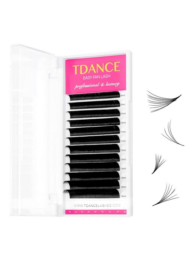 Eyelash Extension Supplies Rapid Blooming Volume Eyelash Extensions Thickness 0.07 Cc Curl Mix 815Mm Easy Fan Volume Lashes Self Fanning Individual Eyelashes Extension (Cc0.07815Mm)