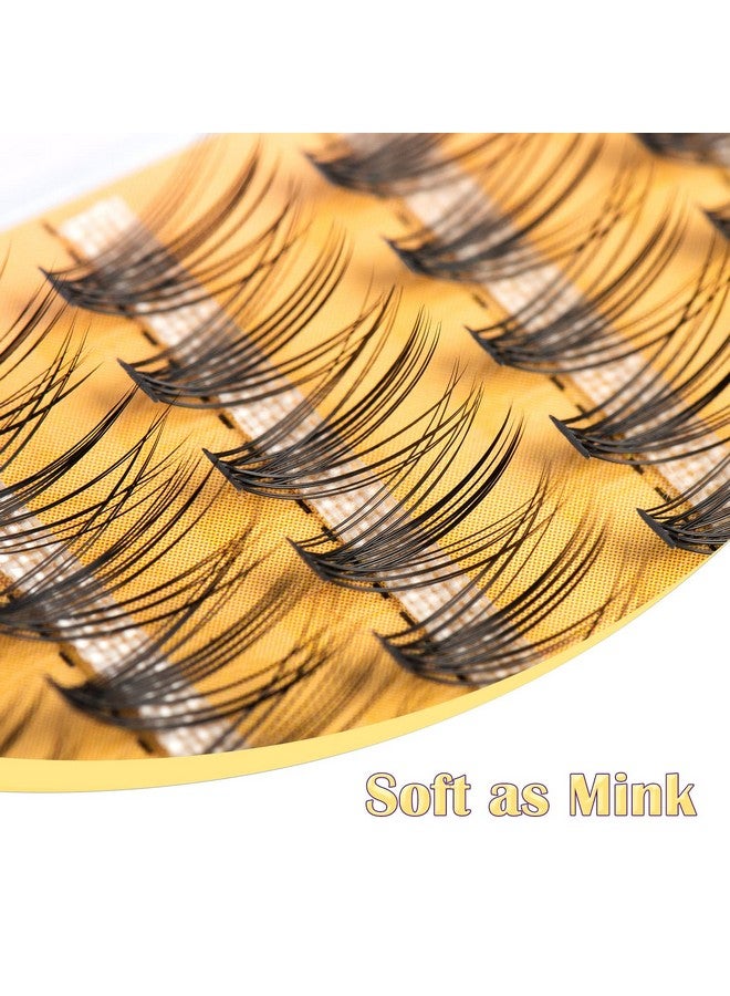 20D Lash Clusters Individual Lashes 240 Pcs Individual Lash Extensions Volume Soft Lightweight Thickness 0.07Mm C Curl False Eyelashes 10/11/12/13/14Mm (1014Mm Mixed）