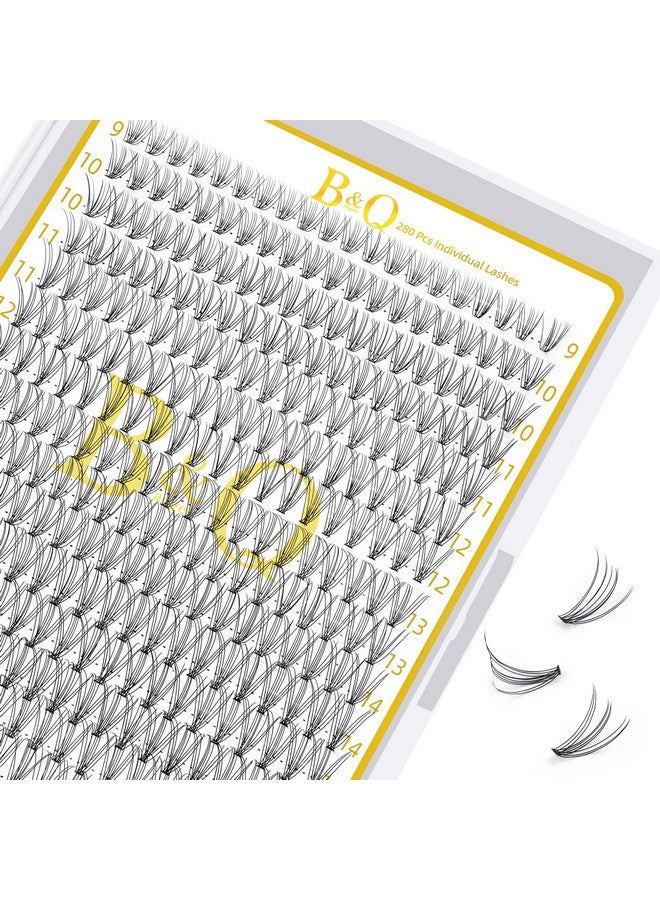 Lash Clusters 10D0.10C916Mix B&Q Lash Individual Lashes 280 Clusters False Eyelash 10D 20D Lash Clusters Extensions Individual Lashes Cluster Diy Eyelash Extensions At Home (10Dc0.10916Mix)