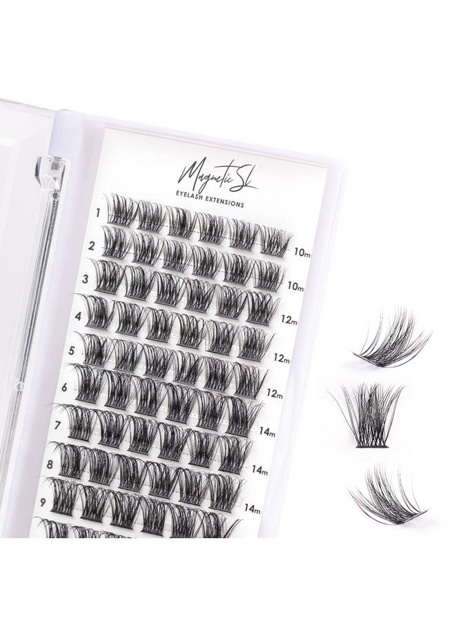 Cluster Lashes 72 Individual Lashes Clusters Eyelash Extensions False Eyelashes Diy Wispy Fluffy Lash Extension Kit Reusable False Eyelashes Natural Look Mix 1016Mm C D Curldm17