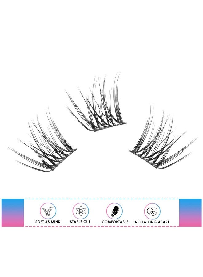 Diy Eyelash Extension Cluster Lashes Individual Lash Extensions154 Cluster Soft And Lightweight 1020Mm Mix Resuale Wide Band Cluster Lashes For Home Use (Natural)