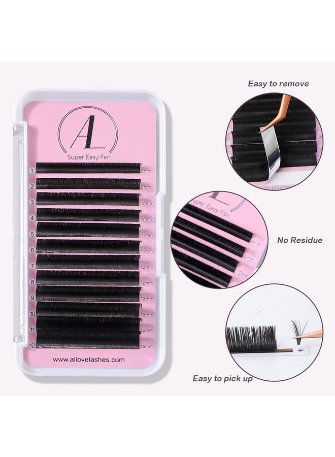 Eyelash Extension Cashmere Super Easy Fan Volume Lash Extensions 0.03Mm Dd Curl 815Mm Mixed Tray Rapid Blooming Volume Lashes Self Fanning Lash Extension Supplies