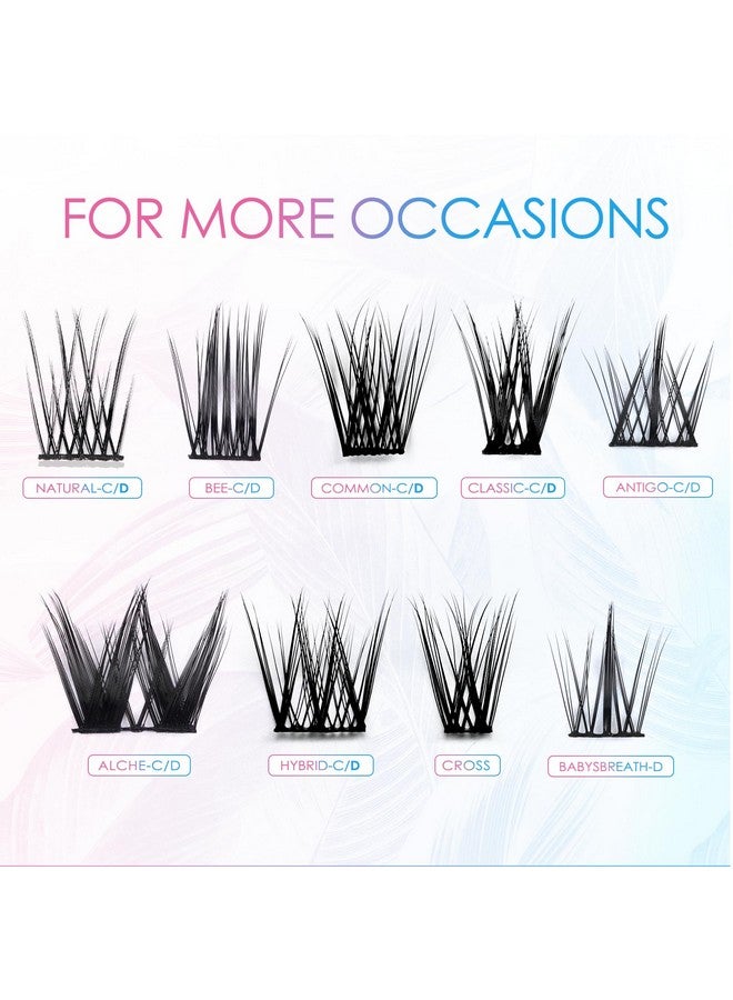 Diy Eyelash Extensionindividual Lash Extensions120 Cluster Soft And Lightweight 1020Mm Mix Resuale Wide Band Cluster Lashes For Home Use (Cross)