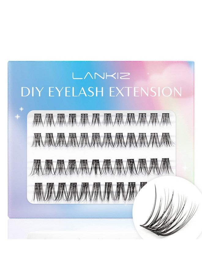 Lash Clusters Diy Lash Extension Individual Eyelashes Natural Look Cluster Lashes For Diy Lash Extension At Home Super Thin Band Soft & Comfortable Mix Faux Mink Individual Lashes Cluster