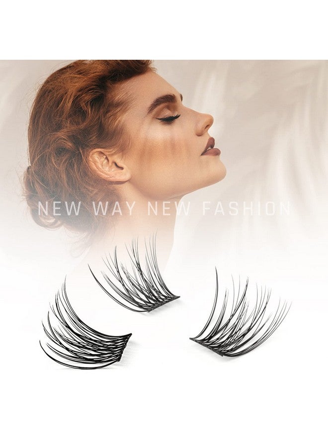 Lash Clusters Diy Lash Extension Individual Eyelashes Natural Look Cluster Lashes For Diy Lash Extension At Home Super Thin Band Soft & Comfortable Mix Faux Mink Individual Lashes Cluster