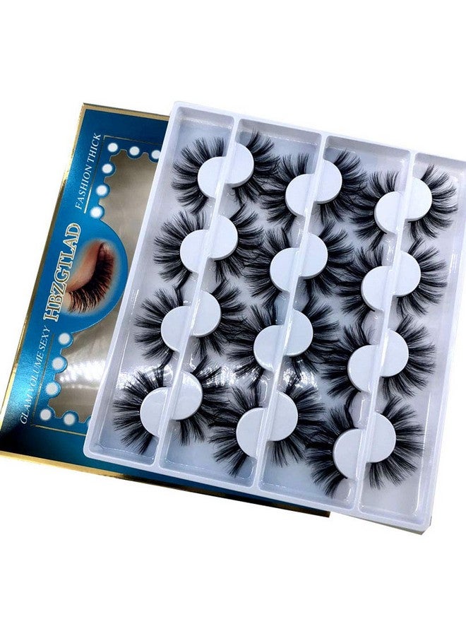 12 Pairs 3D Mink Lashes Natural False Eyelashes Dramatic Volume Fake Lashes Makeup Eyelash Extension Silk Eyelashes (C13)