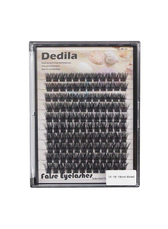 120 Pcs Handmade D Curl Makeup Clusters Eye Lashes Extensions Mixed 10121416Mm/121416Mm/141618Mm D Curl Soft And Lightweight Individual False Eyelashes Wide Stem (Mixed 141618Mm)