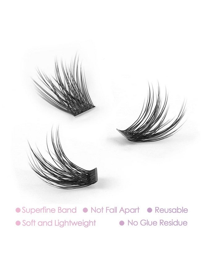 Carlary Diy Eyelash Extension Individual Lashes 3D Effect Reusable 40 Cluster Lashes C Curl Fluffy Wispy Individual Eyelash Clusters For Home Eyelash Extensions (Fluffy12Mm) 40 Count (Pack Of 1)
