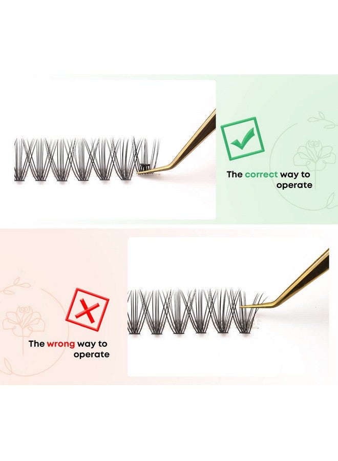 Lash Clusters Individual Lashes 240 Pcs 20D Individual Lash Extensions Volume Soft Lightweight Reusable Diy Eyelash Extensions Thickness 0.07Mm C Curl False Eyelashes 8/9/10/11/12Mm