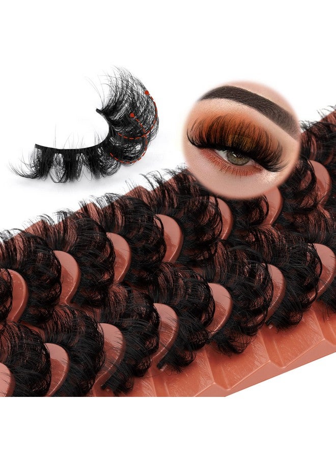 Mink Lashes Fluffy False Eyelashes 20Mm Long Faux Mink Lashes Dramatic Curl Lashes That Look Like Lash Extension 9 Pairs Multipack