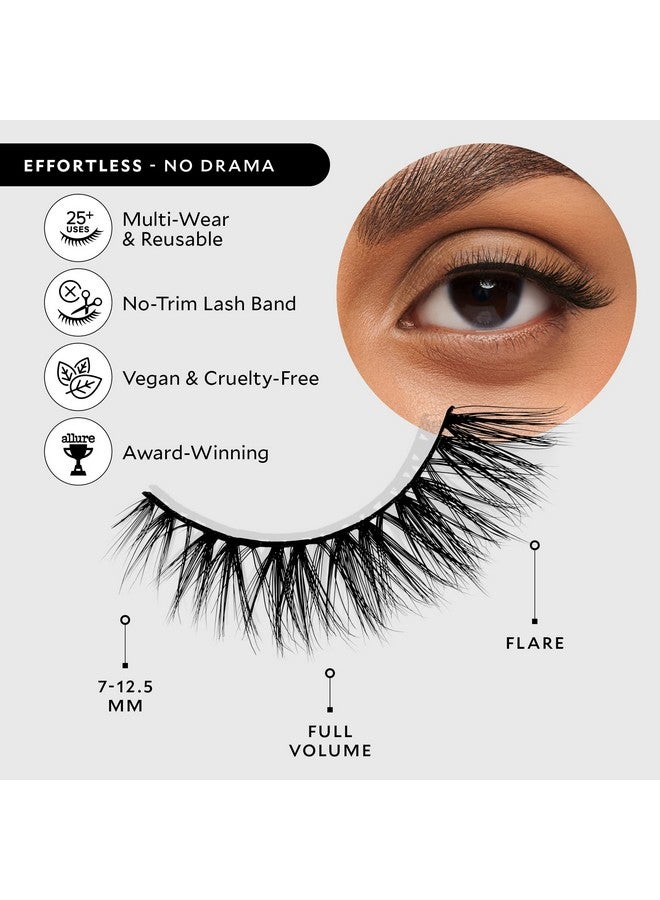 Velour Effortless Lashes Naturallooking False Eyelashes Fluffy & Lightweight Notrim Lashes Reusable Fake Lashes All Eye Shapes Vegan & Crueltyfree Lash Glue Not Included (No Drama)