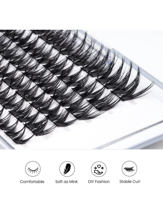 Individual Lashes C Curl Lash Clusters For Diy Lash Extension 1016Mm Mega Lashes That Look Like Extensions Wide Stem Cluster Lashes Volume Lash Extension At Home