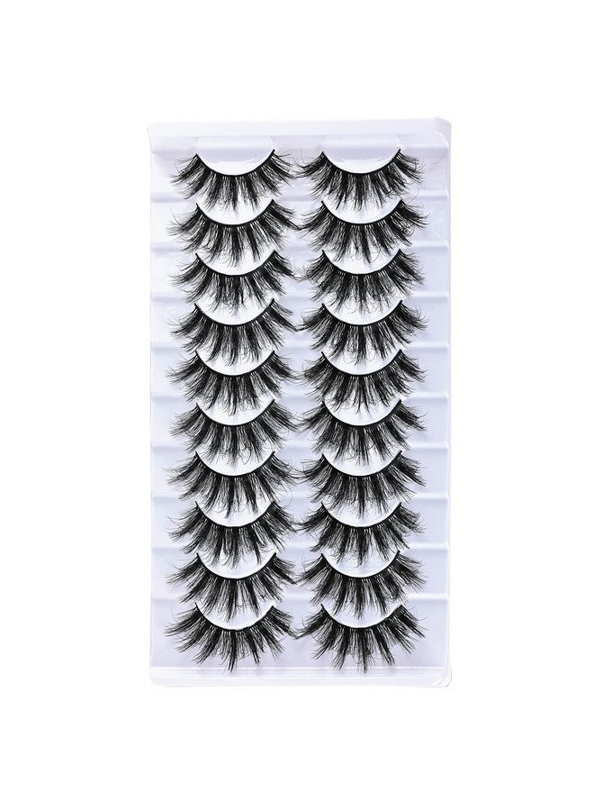 Fluffy Eyelashes 8D Faux Mink Lashes Natural Look Lash Short Fake False Eyelash 10 Pairs (Z041117Mm)