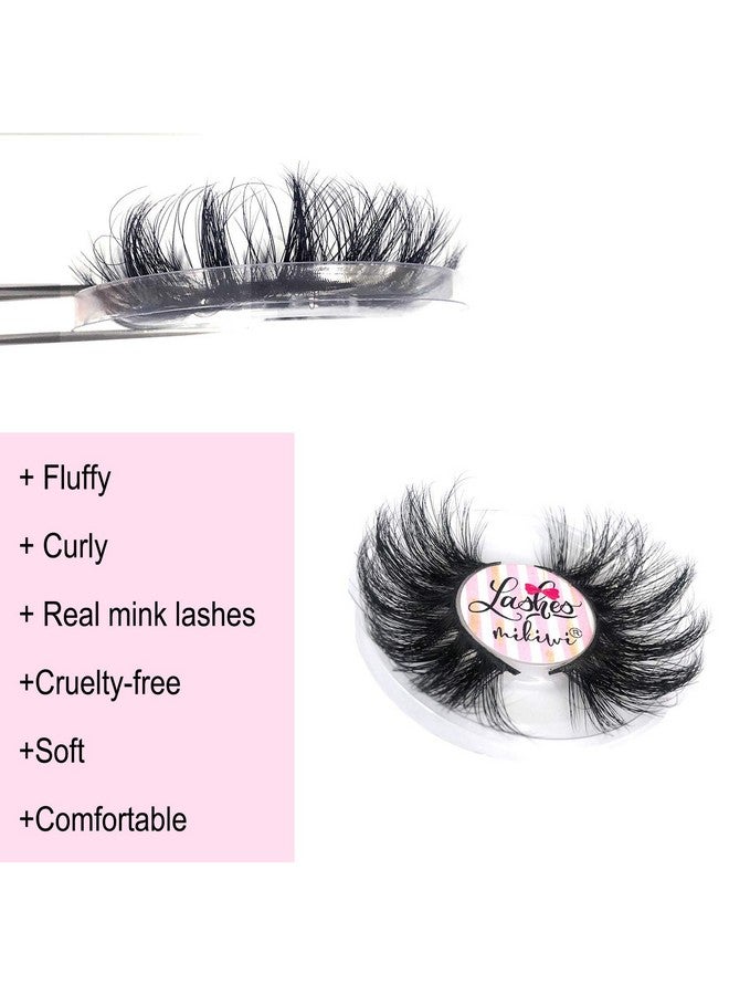 3 Pairs Lashes E013 25Mm Mink Lashes 3D Mink Lashes Thick Handmade Full Strip Lashes Cruelty Free Luxury Makeup Dramatic Lashes Pack3 (E013)