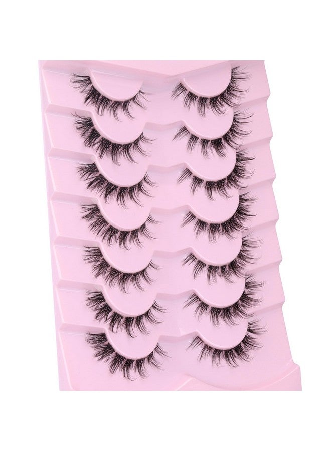 False Eyelashes Cluster Lashes 98 Wisps Mixed Lengths Natural Manga Lashes Clear Band D Curl Cat Eye Diy Anime Eyelashes Lightweight Soft Wispy Individual Japanese Eyelashes Extension By Alice