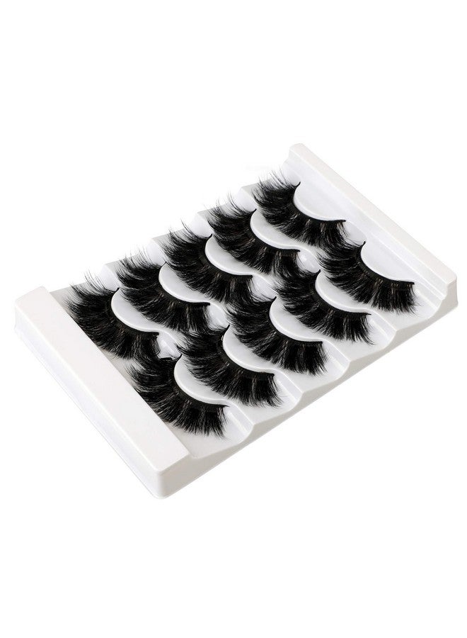 Faux Mink Eyelashes Thick Lashes Fluffy Dramatic False Eyelashes Luxury Volume Soft Handmade Reusable Lashes Pack
