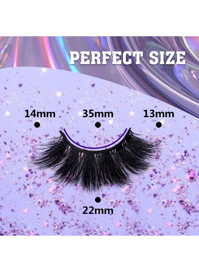 Faux Mink Eyelashes Thick Lashes Fluffy Dramatic False Eyelashes Luxury Volume Soft Handmade Reusable Lashes Pack