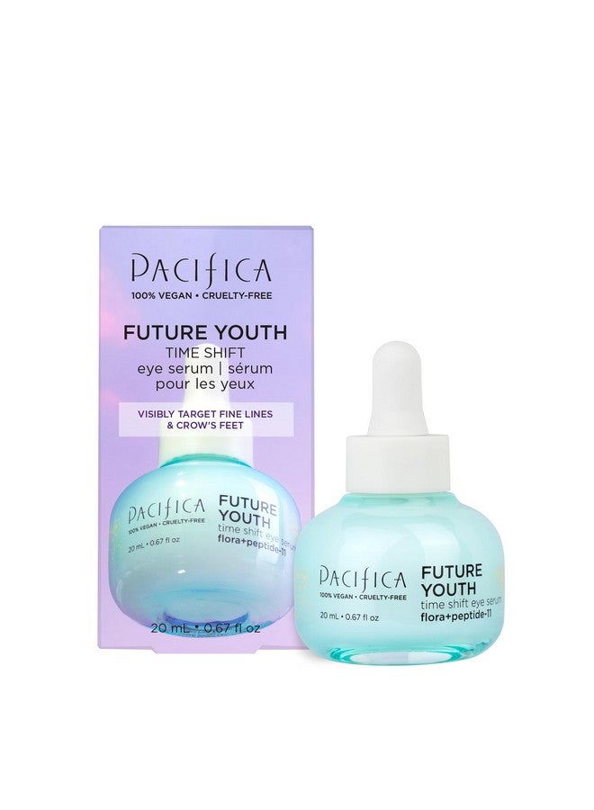 Beauty Future Youth Time Shift Eye Serum Brighten Dark Circles Improve Fine Lines Ectoin Lightweight Fragrance Free Hydrating Youthful Skin Firming Vegan Cruelty Free