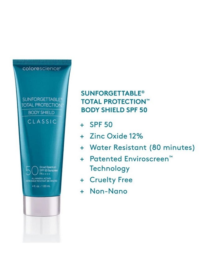 Sunforgettable Total Protection Spf 50 Body Shield 4 Fl. Oz (Pack Of 1)