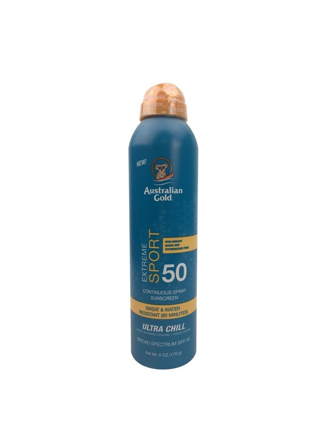 Extreme Sport Continuous Spray Sunscreen Spf 50 (Broad Spectrum/Sweat & Water Resistant/Nongreasy/Oxybenzone Free/Cruelty Free) Sport New Coastal Breeze 6 Oz