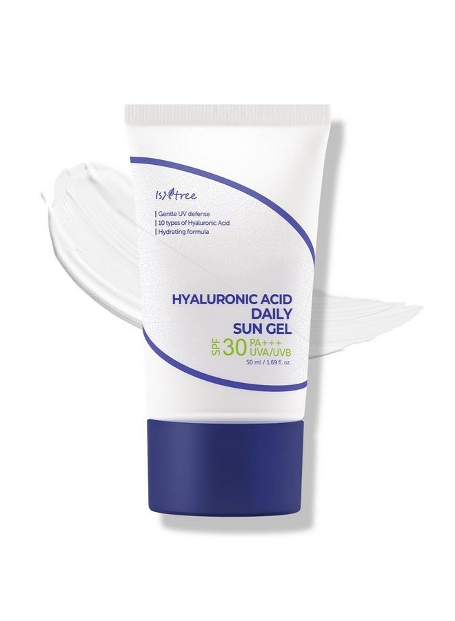 Hyaluronic Acid Daily Sun Gel 50Ml 1.69 Fl.Oz Spf 30 Pa+++ 10 Types Of Hyaluronic Acid Moisturizing Sunscreen No White Cast Mild Sunscreen Korean Skin Care