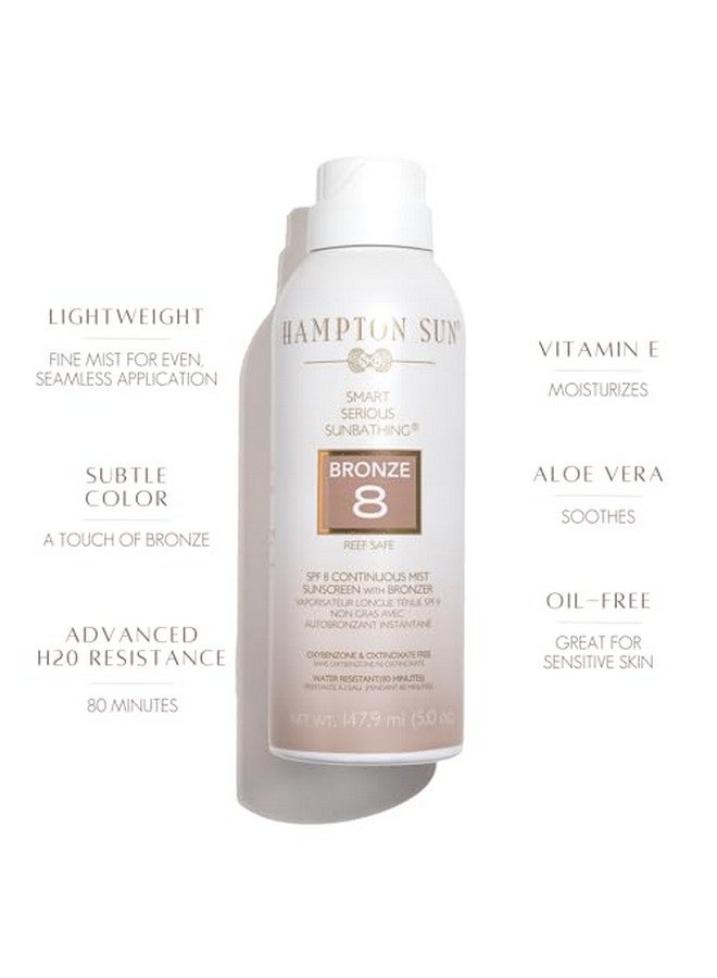 Spf 8 Bronze Continuous Mist Sunscreen 5 Oz