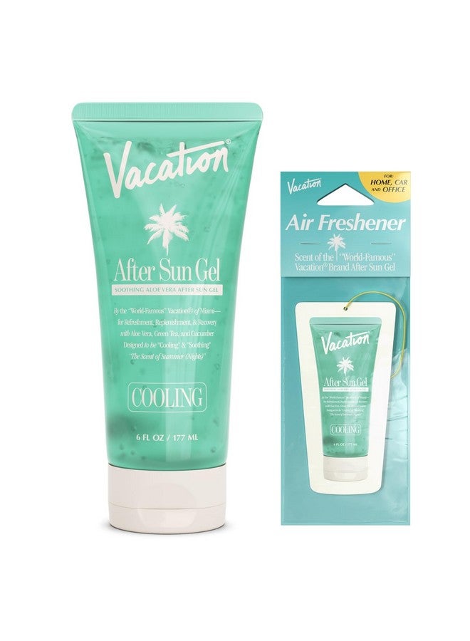 After Sun Gel + Airfreshener Bundle Soothing Aloe Vera Gel For Sunburn Relief Hydrating After Sun Care Nonsticky Cooling Aloe Gel Sunburn Relief Alcohol Free 6 Fl. Oz.