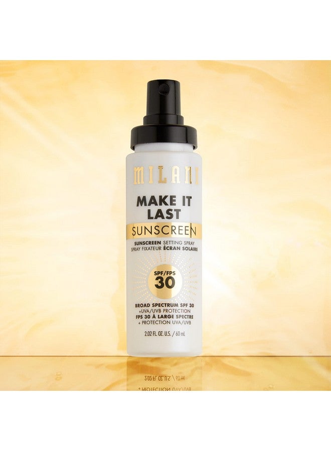 Make It Last Sunscreen Sunscreen Setting Spray With Spf 30 Makeup Primer And Setting Spray With Spf30 Sunscreen Long Lasting Makeup Finishing Spray 2 Pack