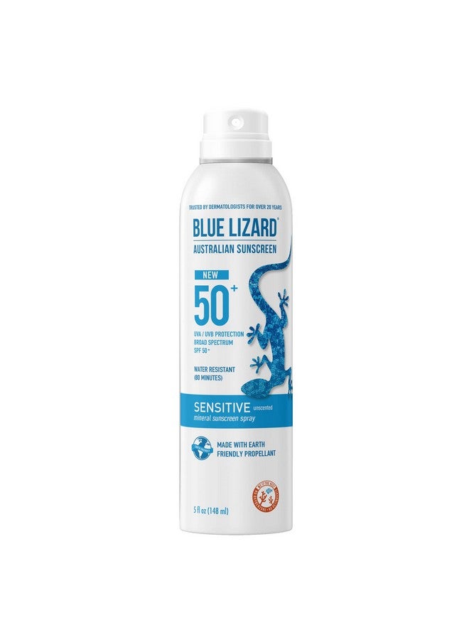 Blue Lizard Mineral Sunscreen Sensitive Spf 50+ Spray 5 Ounce