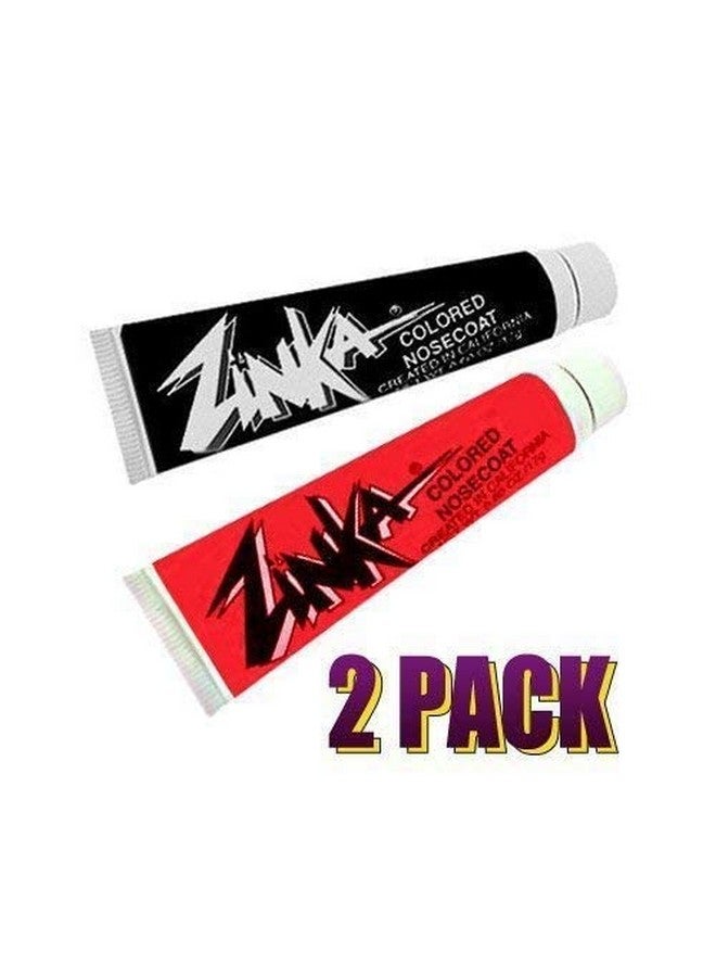 Colored Sunblock Zinc Waterproof Nosecoat 2 Pack Bundle Black Red