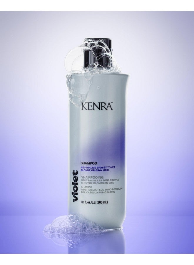 Violet Shampoo Eliminates Brassy Tones Purple Pigment + Deposit Neutralizes Yellow Moisturizes Processed Hair Enhances Vibrancy Of Blonde Or Gray Hair Color Safe 10.1 Fl. Oz.