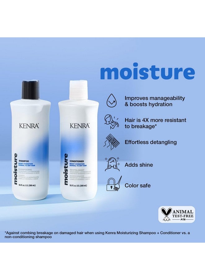 Moisture Shampoo Boost Hydration Improve Manageability And Shine Nourish Dry Hair Color Safe Efforless Detangling Normal To Dry Hair 10.1 Fl. Oz.