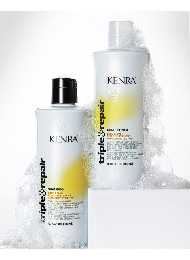 Triple Repair Shampoo Targets & Repairs Weak Or Broken Bonds Split Ends Damaged Hair Bond Builder Sulfatefree 10.1 Fl. Oz.