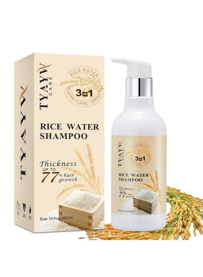 Rice Water Shampoo For Hair Growth Hair Growth Shampoo Hair Loss Shampoo For Women And Men Biotin Shampoo With Rosemary For Hair Loss And Thinning Hair Rice Shampoo For All Hair Types