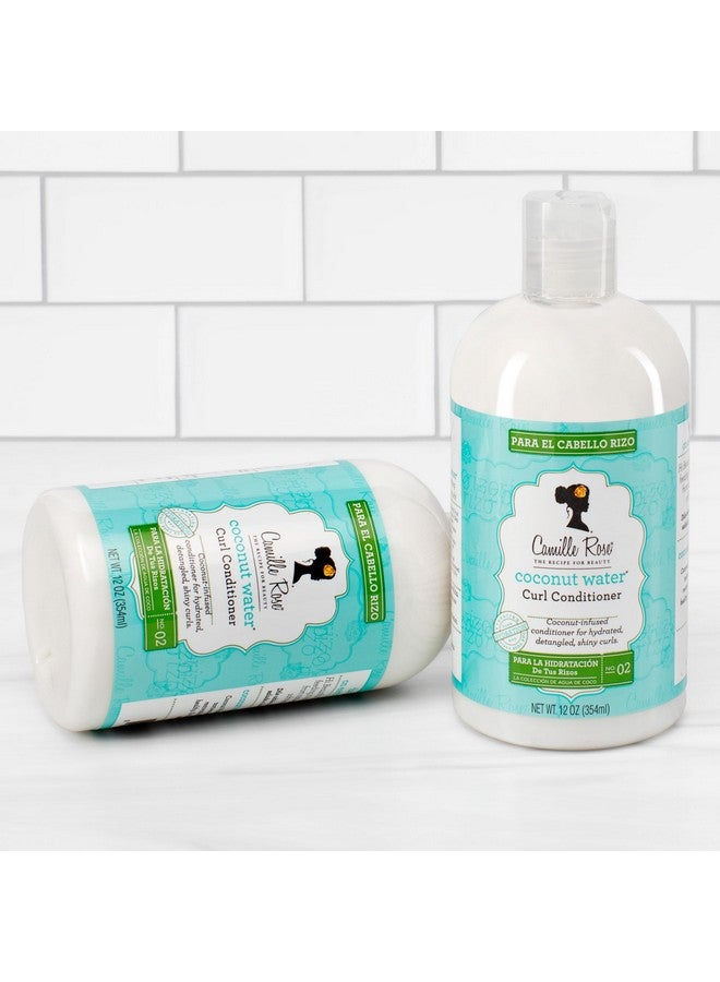 Coconut Water Curl Cleanse Sulfate Free Hydrating Shampoo With Coconut Castor And Rosemary Oils For Soft Bouncy Curls 12 Oz
