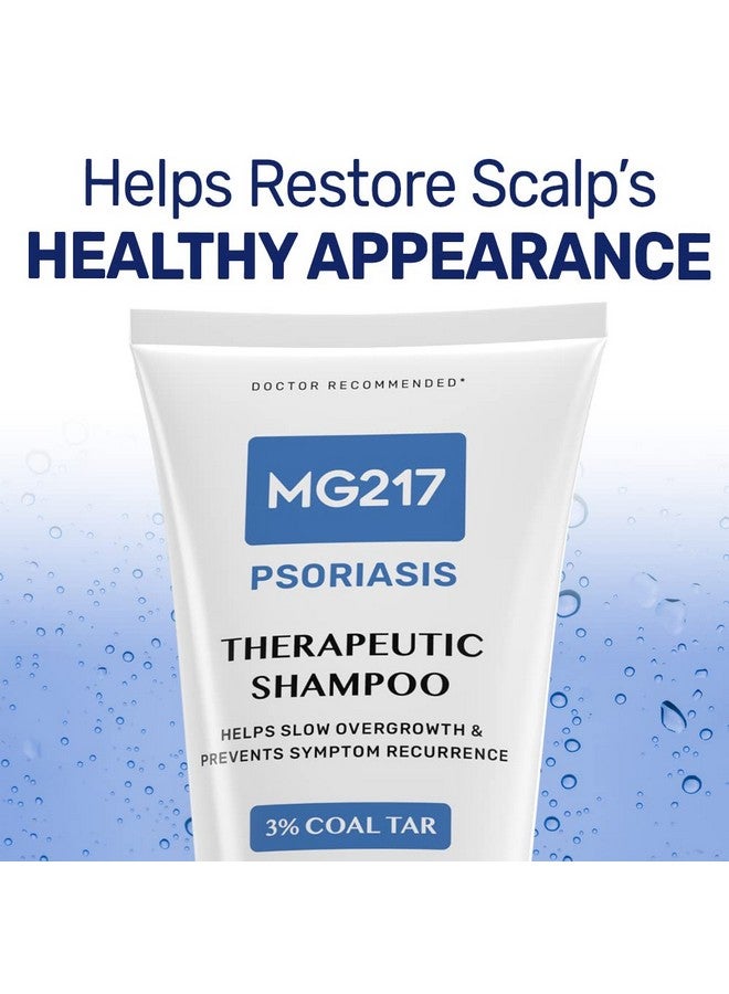 Psoriasis Shampoo With Coal Tar Therapeutic Scalp Treatment Controls Itching Scaling Flaking Scale Buildup Psoriasis Scalp Treatment 3% Coal Tar Shampoo And Conditioner 8Floz