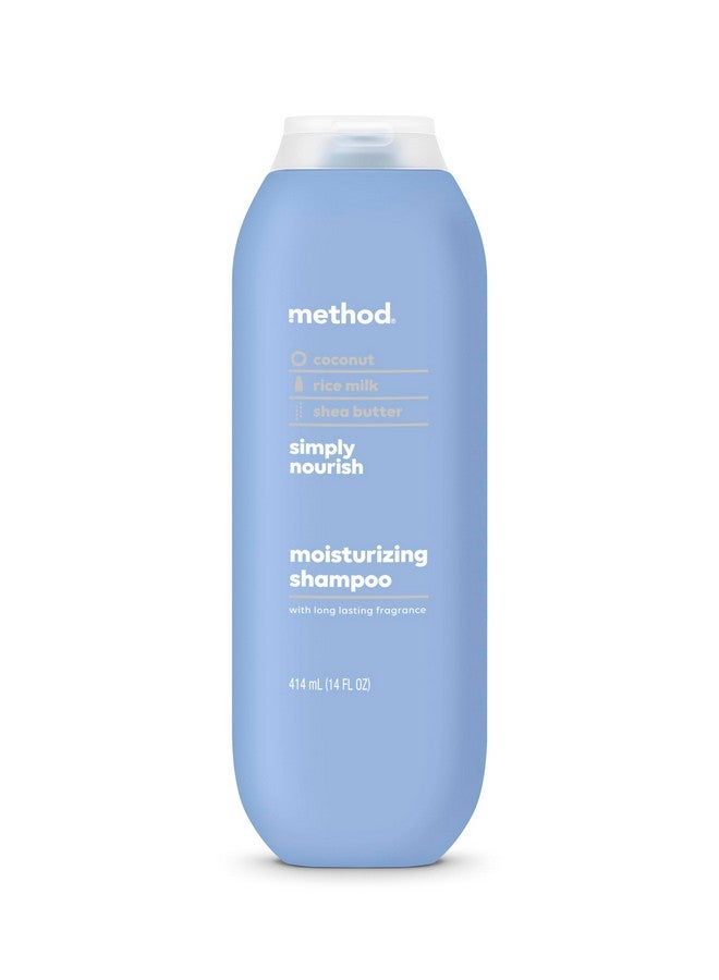 Moisturizing Shampoo Simply Nourish With Shea Butter Coconut And Rice Milk Scent Notes Paraben And Sulfate Free 14 Oz (Pack Of 1)