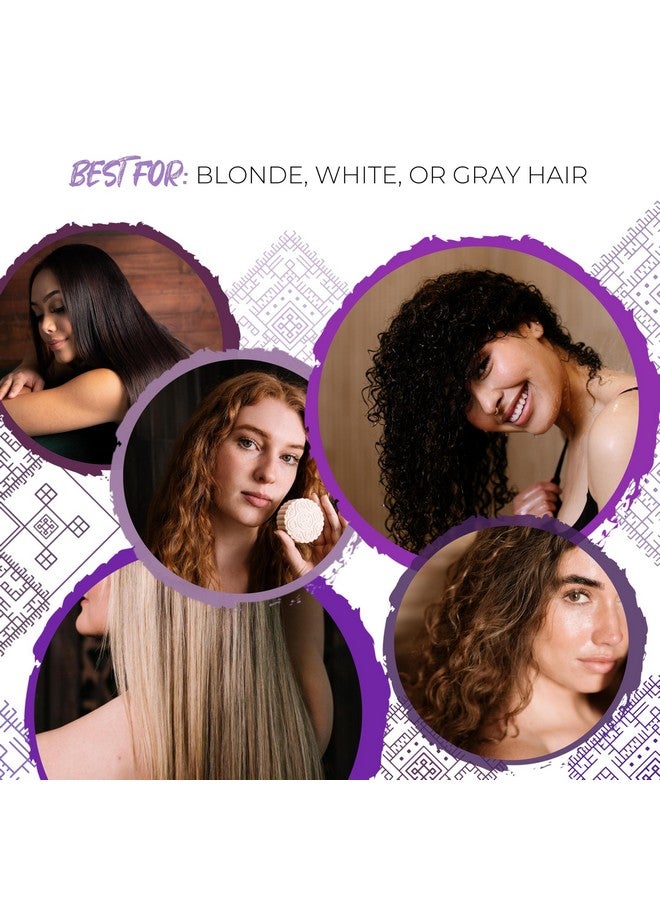 Purple Conditioner Bar Handcrafted With Longsheng Rice Water & Natural Ingredients Hair Toner For Blonde Hair Neutralizes Brassy Tones In Blonde Hair