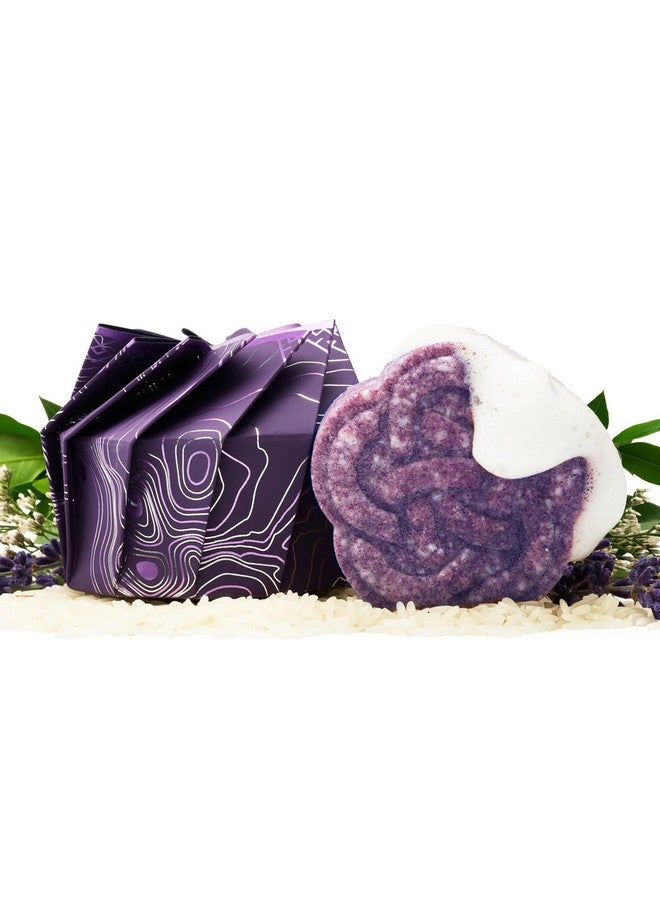Purple Shampoo Bar Handcrafted With Longsheng Rice Water & Natural Ingredients All Natural Shampoo Bar Neutralizes Brassy Tones In Blonde Hair