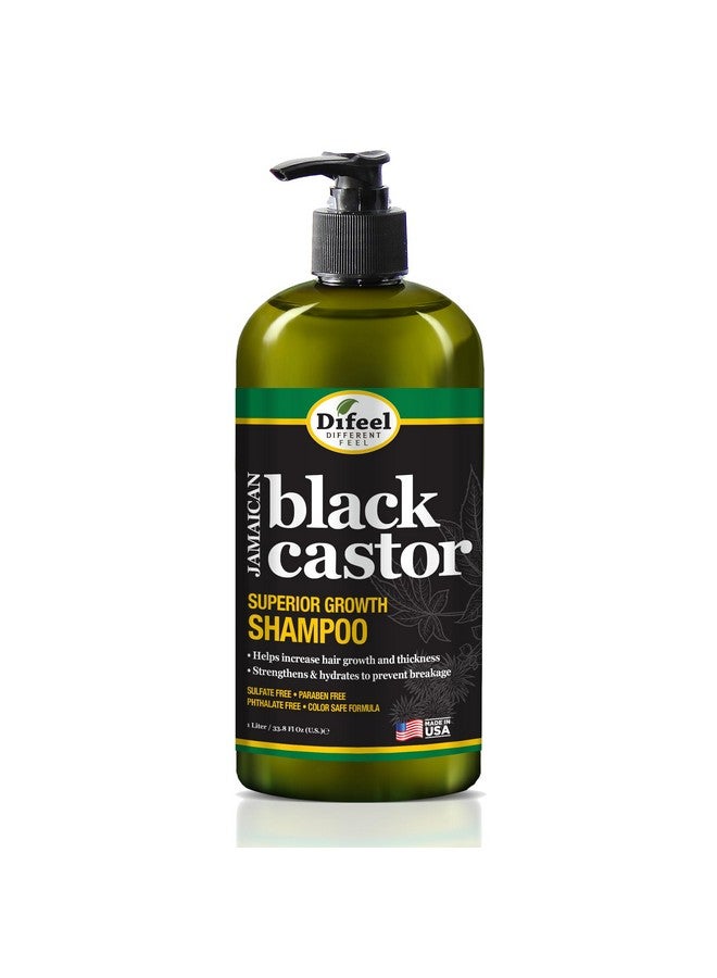 Superior Growth Jamaican Black Castor Shampoo 33.8 Oz. Sulfate Free Shampoo Made With Natural Ingredients