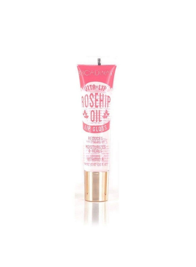 Vitalip Clear Lip Gloss 0.47Oz/14Ml (5Pcs Mint & Coconut & Rosehip & Mango Butter & Argan Oil) (5 Pcs Set)