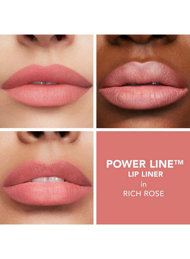 Power Line Plumping Lip Liner Long Lasting And Retractable Lip Liner Moisturizing With Peptides And Vitamin E For Plump Cruelty Free