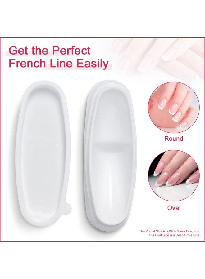 Nail Dip Container Dipping Powder Tray French Nail Smile Line Molding Manicure Mould Fashion Nail Tool