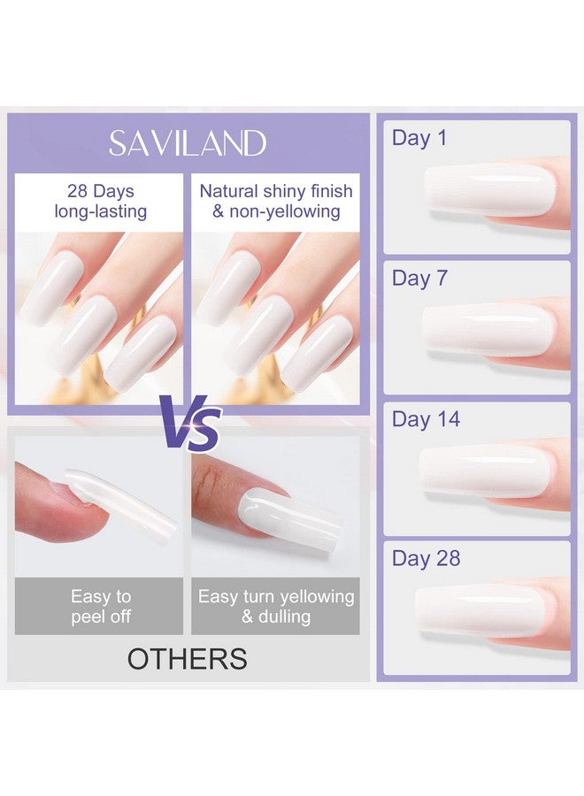 Led/U V Builder Nail Gel 3.53Oz White Nail Extension For Professional Salon Gel Builder For Nails Hard Gel For Diy Nail Art Supplies Manicure Set Gift For Women Ladies Girls