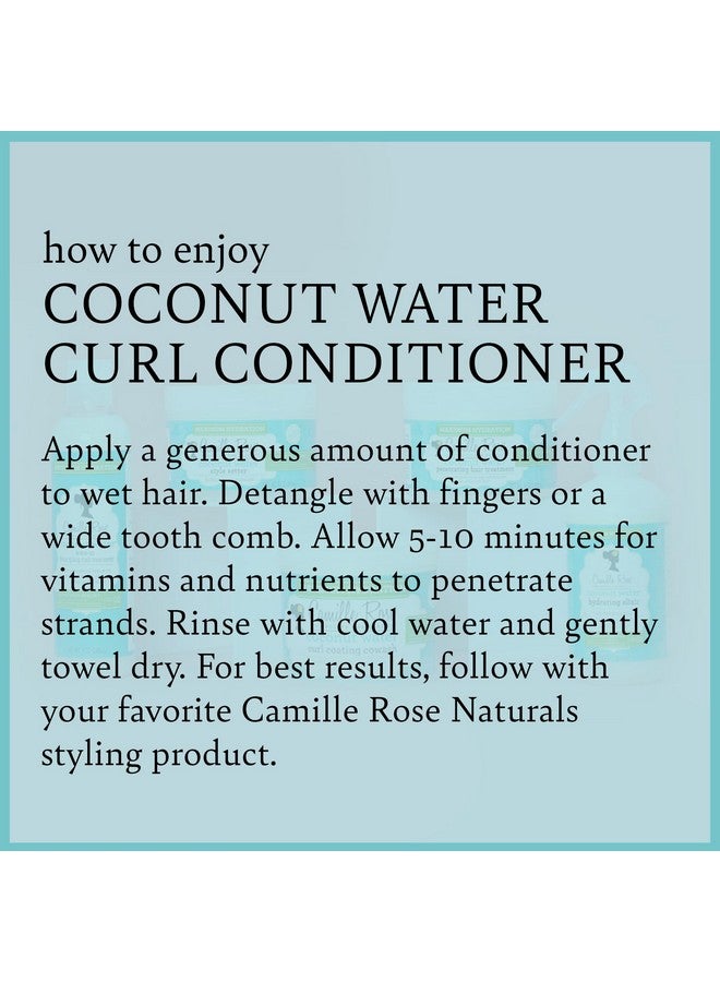 Coconut Water Conditioner 12 Oz Natural Coconut Oil Rosemary Oil Castor Oil