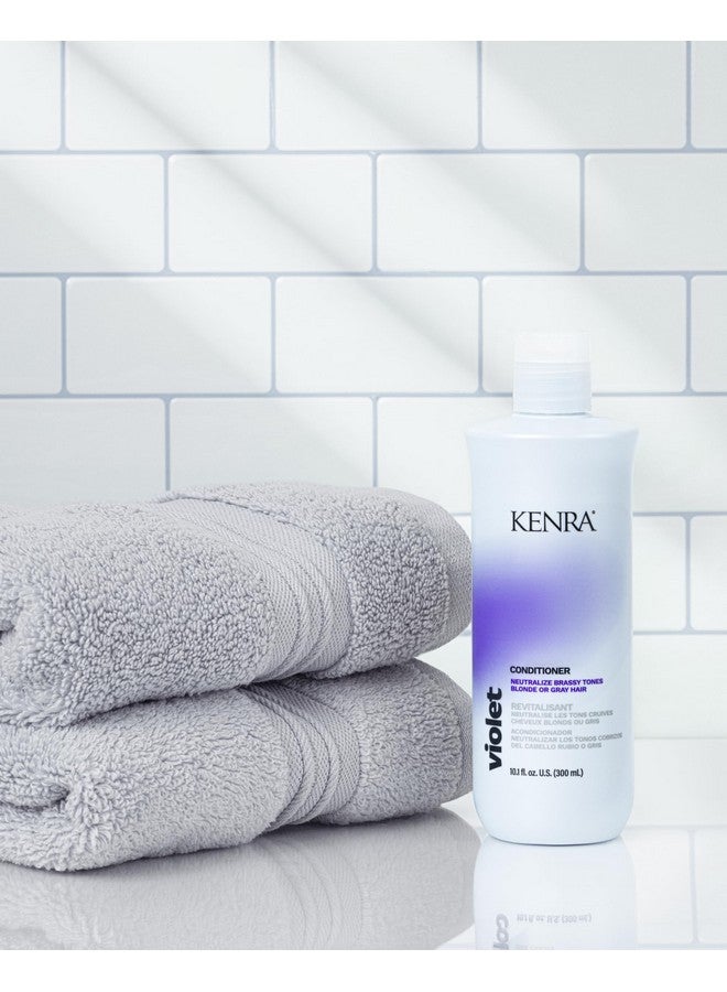 Kenra Violet Conditioner Eliminates Brassy Tones Purple Pigment + Deposit Neutralizes Yellow Moisturizes Processed Hair Enhances Vibrancy Of Blonde Or Gray Hair Color Safe