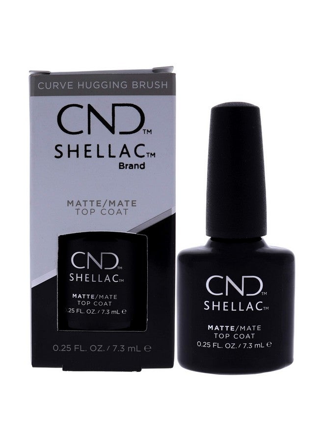 Shellac Gel Nail Polish Matte Finish Top Coat Scratch Resistant Final Step Longlasting Protective Wear With No Nail Damage 0.25 Fl Oz