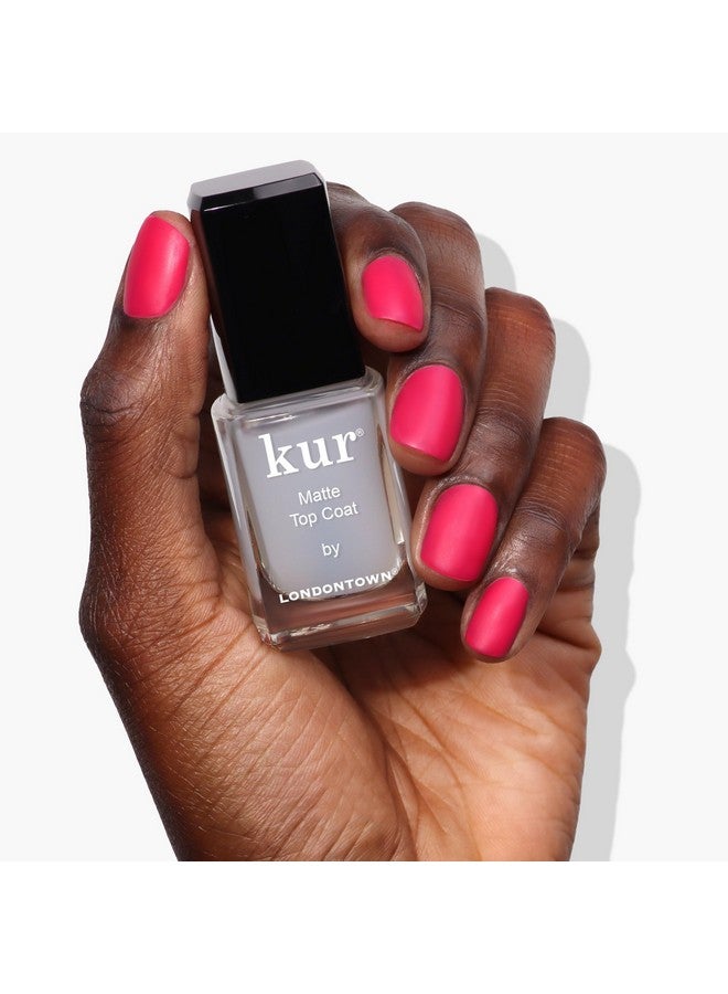 Matte Top Coat Nail Polish Long Lasting Wear Vegan/Crueltyfree Glutenfree Formula .40Fl Oz