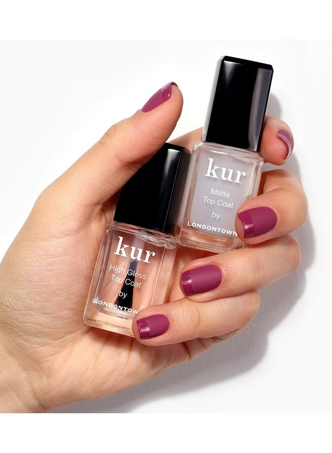 Matte Top Coat Nail Polish Long Lasting Wear Vegan/Crueltyfree Glutenfree Formula .40Fl Oz