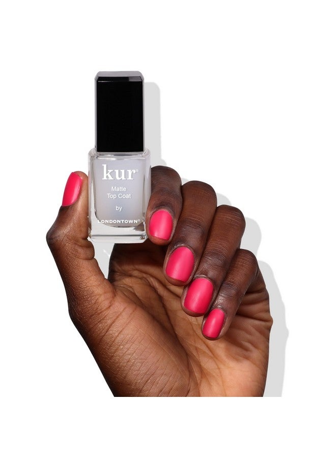 Matte Top Coat Nail Polish Long Lasting Wear Vegan/Crueltyfree Glutenfree Formula .40Fl Oz